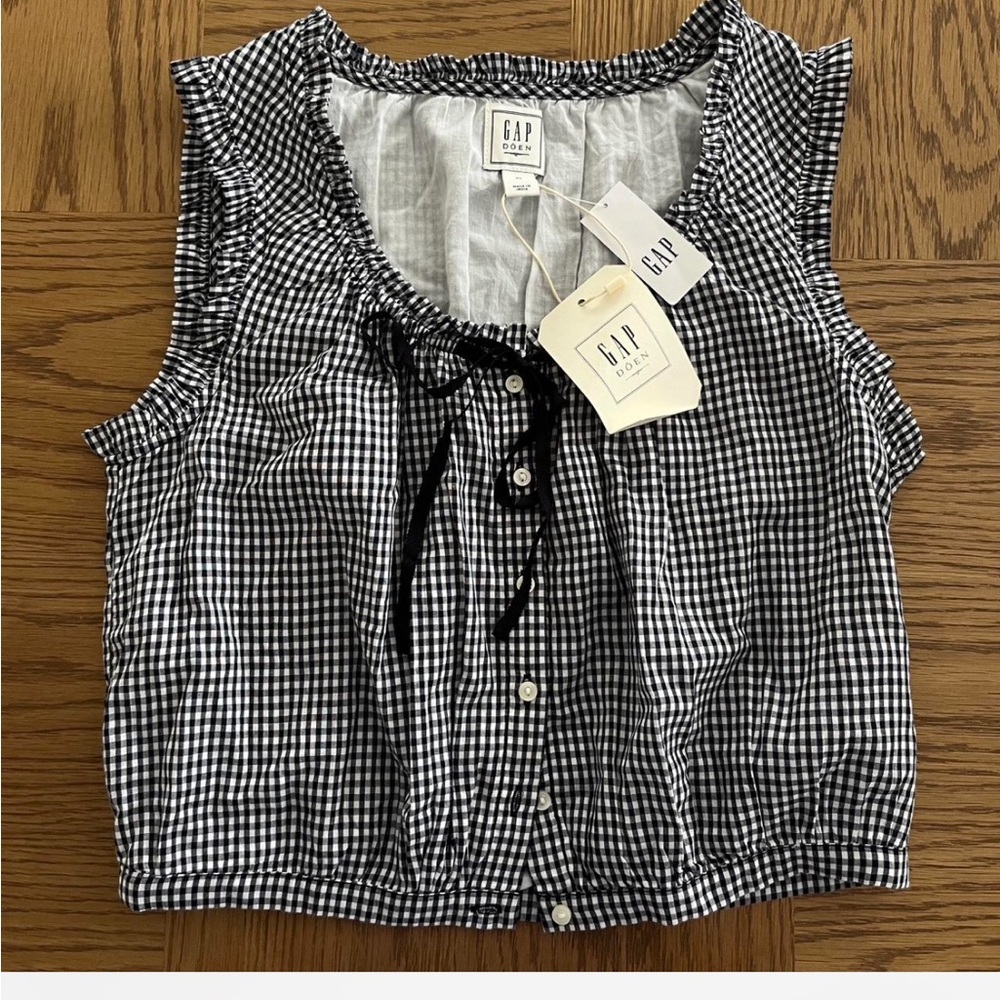 Gap x Doen tank top gingham NWT